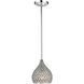 Hammond 1 Light 7 inch Polished Chrome with Clear Mini Pendant Ceiling Light
