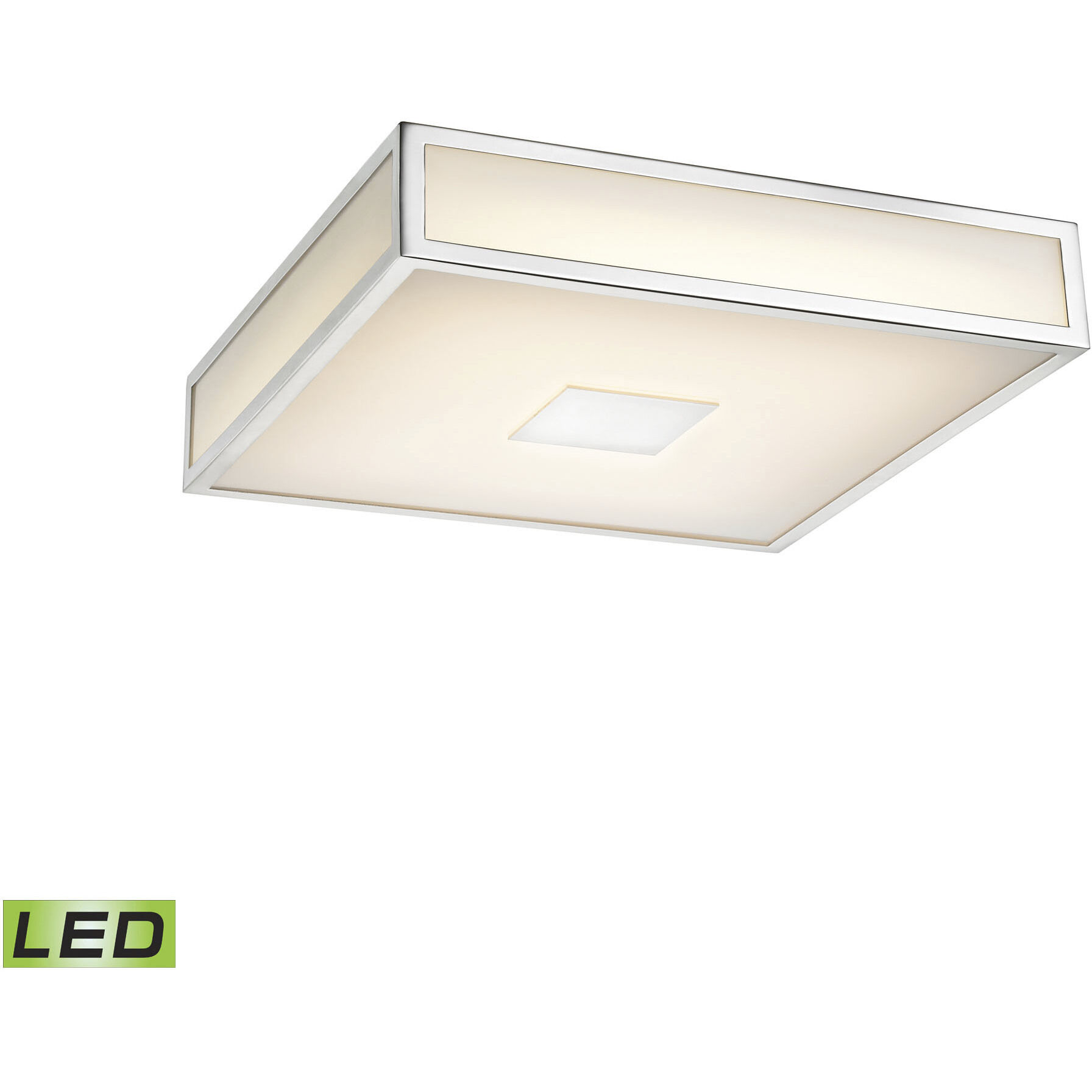 ELK FML4100 10 15 Hampstead LED 12 inch Chrome Flush Mount Ceiling Light