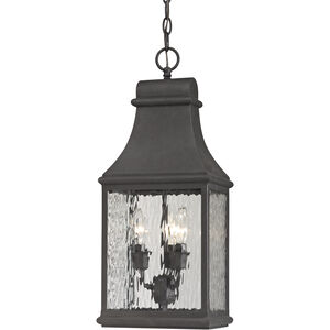 Forged Jefferson 3 Light 9 inch Charcoal Outdoor Pendant