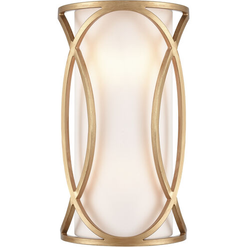 Ringlets 2 Light 9 inch Matte Gold ADA Sconce Wall Light