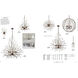 Crislett 8 Light 32 inch Sunglow Bronze Semi Flush Mount Ceiling Light