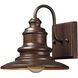 Marina 1 Light 8 inch Hazelnut Bronze Outdoor Wall Sconce in Incandescent