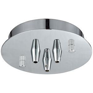 Signature 3 Light 1 inch Polished Chrome Canopy, Round