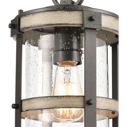 Annenberg 1 Light 8 inch Anvil Iron with Distressed Antiqued Gray Outdoor Pendant