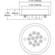 Signature 12 Light 1 inch Oil Rubbed Bronze Canopy, Round