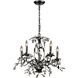 Circeo 5 Light 21 inch Deep Rust Chandelier Ceiling Light