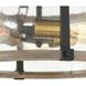 Geringer 3 Light 15 inch Charcoal with Beechwood and Burnished Brass Semi Flush Mount Ceiling Light