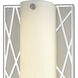 Captiva LED 5 inch Silver with Matte Nickel Vanity Light Wall Light
