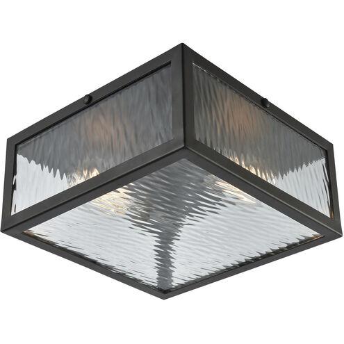 Placid 2 Light 11 inch Oil Rubbed Bronze Flush Mount Ceiling Light
