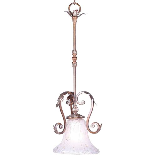Panthera 1 Light 11 inch Silver with White Mini Pendant Ceiling Light