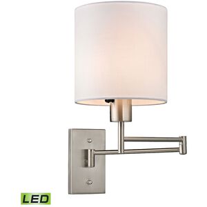 Carson LED 7 inch Brushed Nickel Sconce Wall Light
