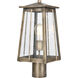 Kirkdale 2 Light 17 inch Vintage Brass Outdoor Post Light