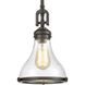 Rutherford 1 Light 9 inch Oil Rubbed Bronze Mini Pendant Ceiling Light