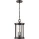 Brison 2 Light 8 inch Oil Rubbed Bronze Outdoor Pendant