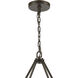 Transitions 8 Light 36 inch Oil Rubbed Bronze with Aspen Chandelier Ceiling Light