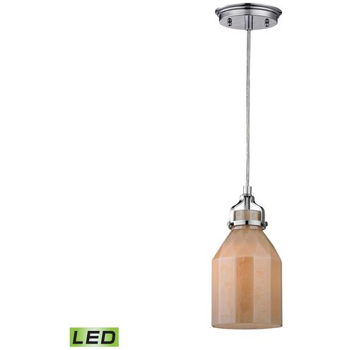 Danica LED 5 inch Polished Chrome with Amber Pendant Ceiling Light