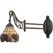 Mix-N-Match Sconce Wall Light in Tiffany 07 Glass, Incandescent