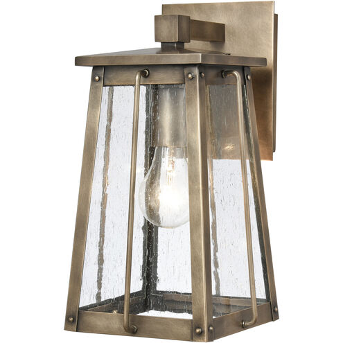 Kirkdale 1 Light 13 inch Vintage Brass Outdoor Sconce