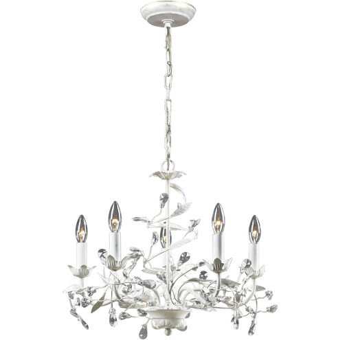 Circeo 5 Light 21 inch Antique White Chandelier Ceiling Light