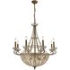 Elizabethan 14 Light 35 inch Dark Bronze Chandelier Ceiling Light