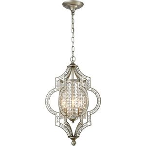 Gabrielle 3 Light 14 inch Aged Silver Chandelier Ceiling Light in Standard
