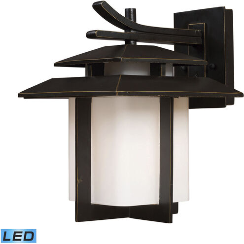 Kanso LED 13 inch Aged Bronze Outdoor Wall Sconce