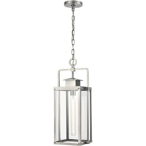 Crested Butte 1 Light 9 inch Antique Brushed Aluminum Outdoor Pendant