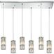 Cynthia 6 Light 30 inch Polished Chrome Mini Pendant Ceiling Light