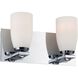 Sphere 2 Light 12.5 inch Chrome Vanity Light Wall Light