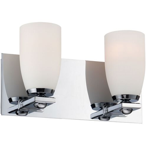 Sphere 2 Light 12.5 inch Chrome Vanity Light Wall Light