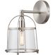Merrick 1 Light 8 inch Satin Nickel Vanity Light Wall Light