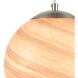 Planetario 1 Light 10 inch Satin Nickel with Smoke Swirl Mini Pendant Ceiling Light