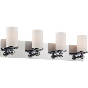 Adam 4 Light 28.5 inch Chrome Vanity Light Wall Light