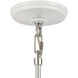 Seaway Passage 1 Light 14 inch White with Polished Chrome Pendant Ceiling Light