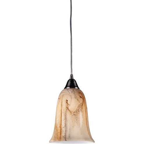 Granite 1 Light 7 inch Satin Nickel Mini Pendant Ceiling Light in Incandescent