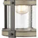 Annenberg 1 Light 14 inch Anvil Iron with Distressed Antiqued Gray Outdoor Sconce