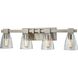 Ensley 4 Light 28 inch Satin Nickel Vanity Light Wall Light