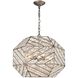Constructs 8 Light 20 inch Weathered Zinc Chandelier Ceiling Light in Incandescent