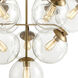 Collective 10 Light 36 inch Satin Brass Chandelier Ceiling Light