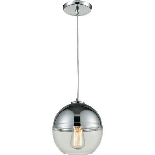 Revelo 1 Light 8 inch Polished Chrome with Chrome and Clear Mini Pendant Ceiling Light