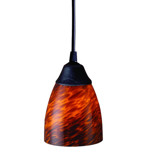 Classico LED 5 inch Dark Rust Mini Pendant Ceiling Light in Espresso
