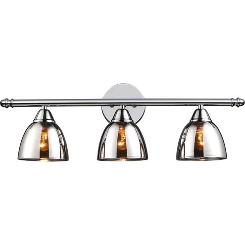 Reflections 3 Light 23 inch Polished Chrome Vanity Light Wall Light