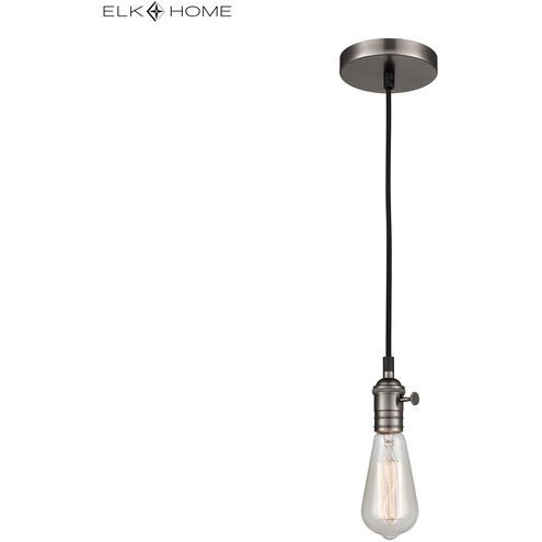 Socket 1 Light 3 inch Nickel Mini Pendant Ceiling Light