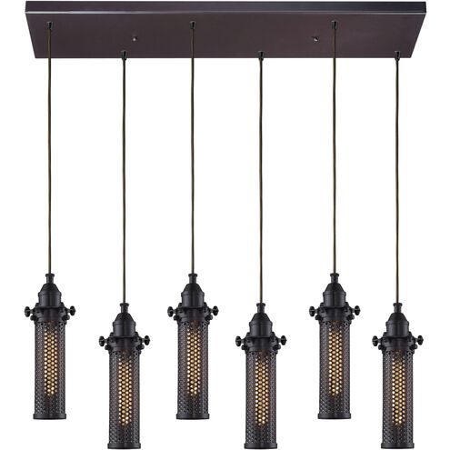 Fulton 6 Light 30 inch Oil Rubbed Bronze Mini Pendant Ceiling Light