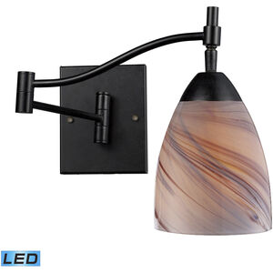 Celina LED 10 inch Dark Rust Sconce Wall Light in Creme