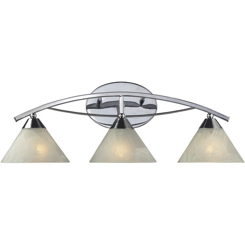 Elysburg 3 Light 25 inch Polished Chrome Vanity Light Wall Light