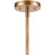 Erindale 8 Light 30 inch Natural Brass Chandelier Ceiling Light