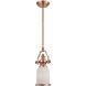 Chadwick 1 Light 6 inch Antique Copper with White Mini Pendant Ceiling Light in Incandescent