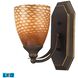Mix-N-Match LED 8 inch Aged Bronze Vanity Light Wall Light in Cocoa