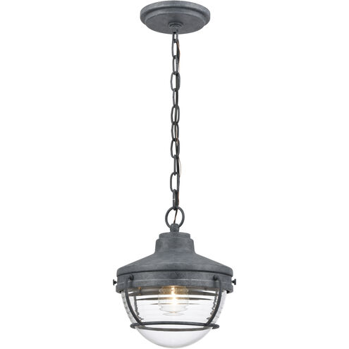 Eastport 9 inch 60.00 watt Aged Zinc Outdoor Pendant